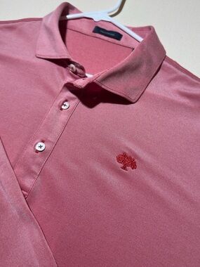 Men’s Turtleson Long-Sleeve Red Golf Polo x Royal Oaks Country Club